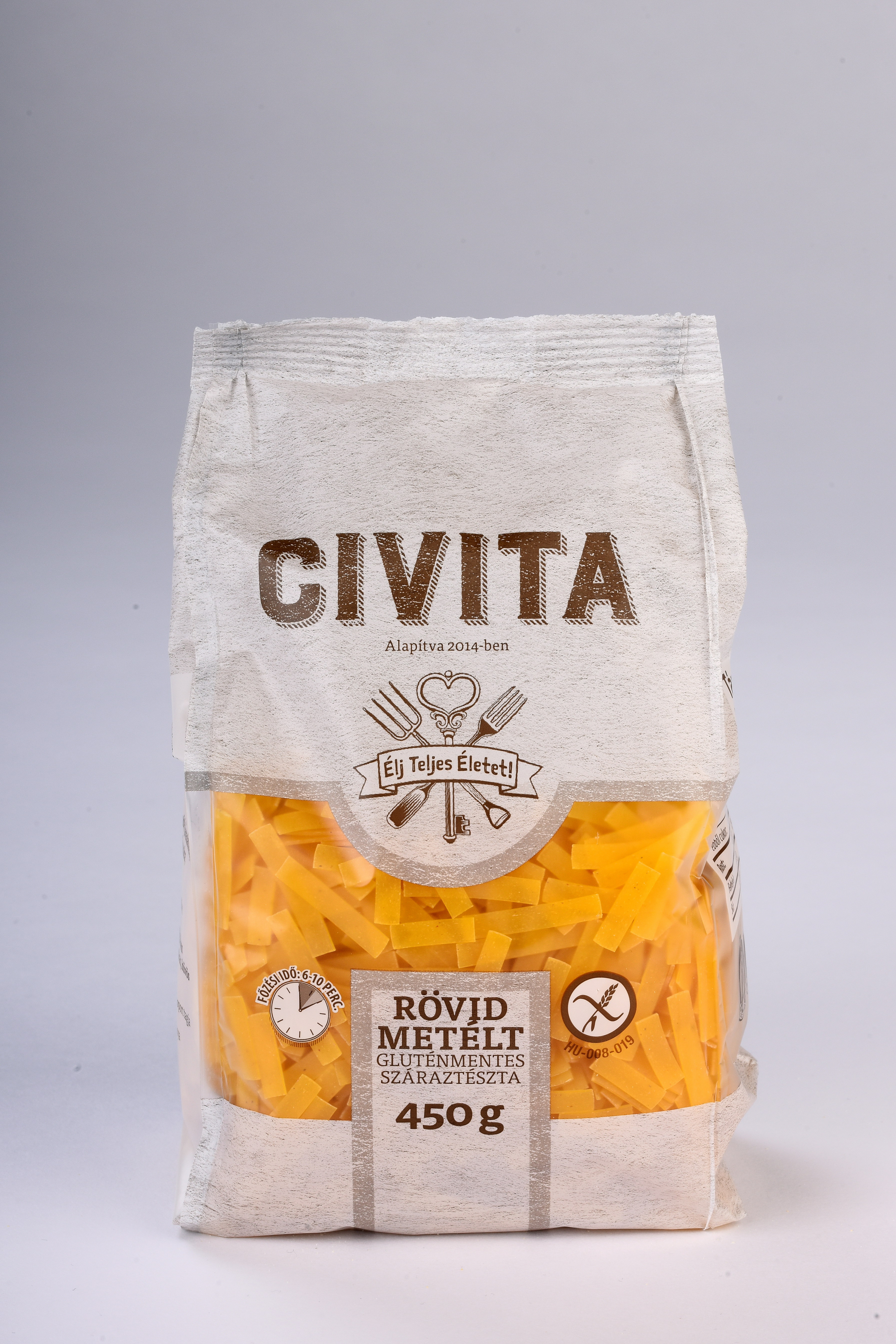 CIVITA Kukoricatészta Rövid metélt 450g